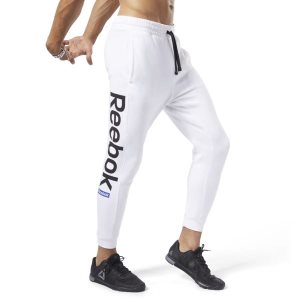 Reebok Training Essentials Logo Jogger Hosen Herren - Weiß - DE 297-UCI